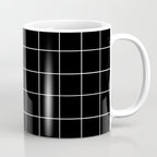 Grid (Black) Coffee Mug Gallery Image 1