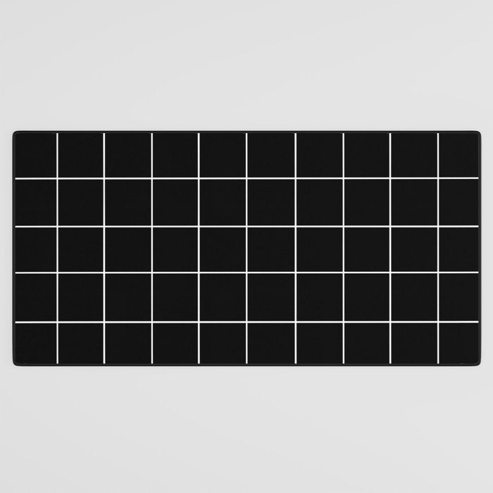Grid (Black) Desk Mat Gallery Image 3