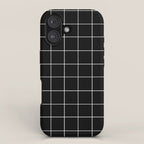 Grid (Black) iPhone Case Gallery Image 1
