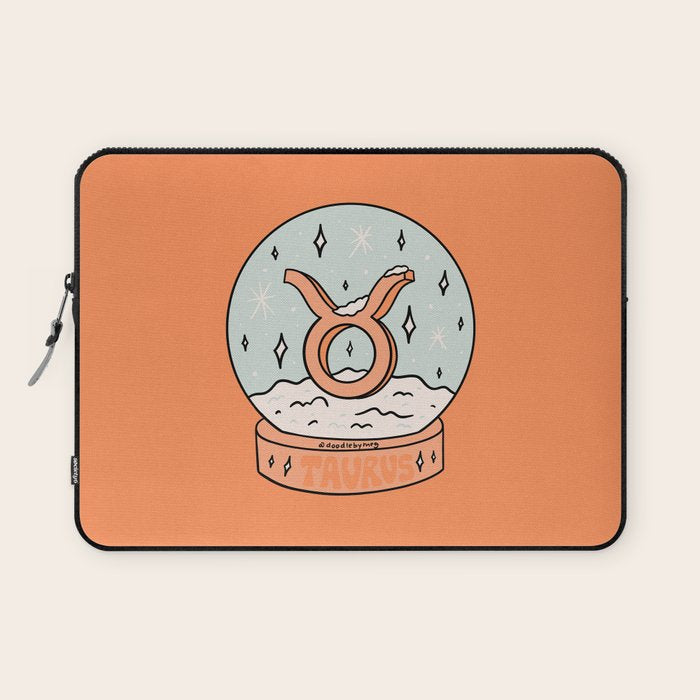 Taurus Snow Globe Laptop Sleeve Gallery Image 1