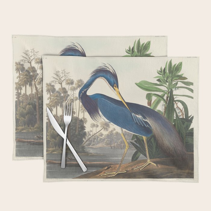 Louisiana Heron, Robert Havell after John James Audubon Placemat Gallery Image 1