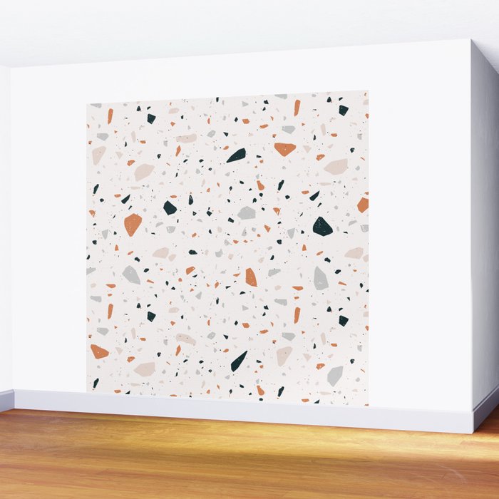 Terrazzo + Copper Wall Mural Gallery Image 2