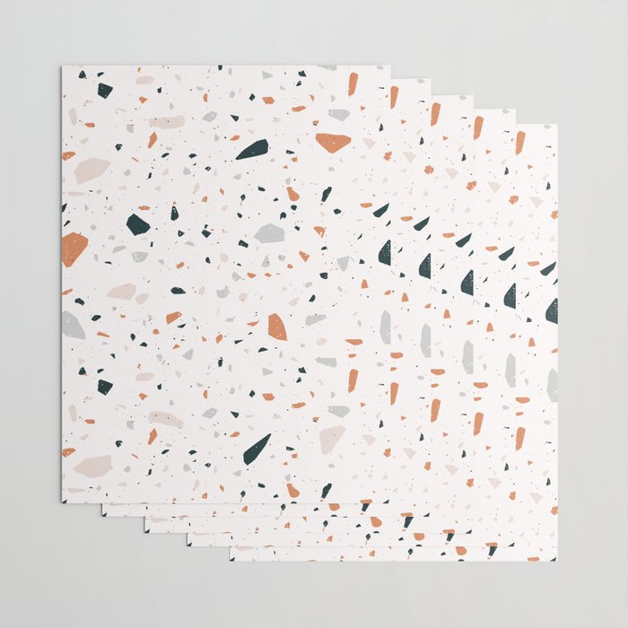 Terrazzo + Copper Wrapping Paper Gallery Image 3