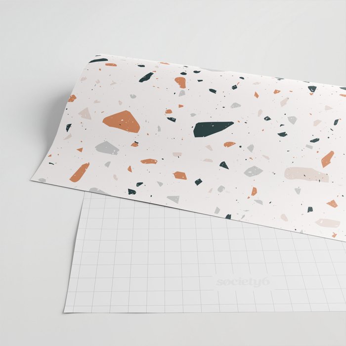 Terrazzo + Copper Wrapping Paper Gallery Image 2