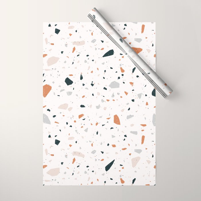 Terrazzo + Copper Wrapping Paper Gallery Image 1