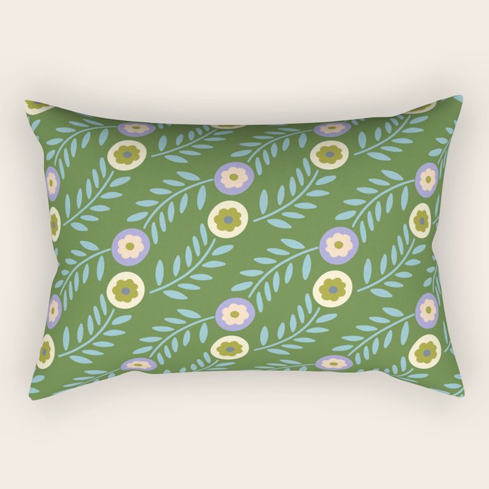 Flower Meadow  Rectangular Pillow Gallery Image 2