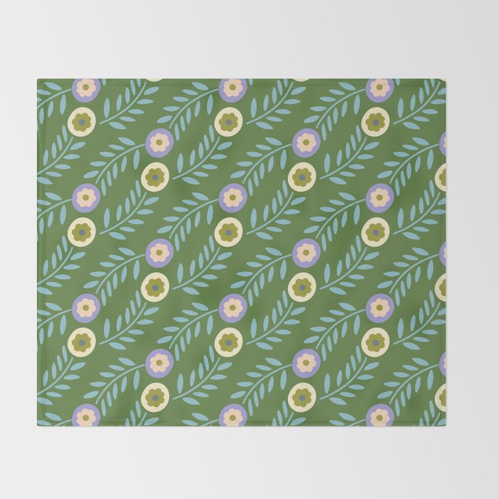 Flower Meadow  Throw Blanket Gallery Image 2