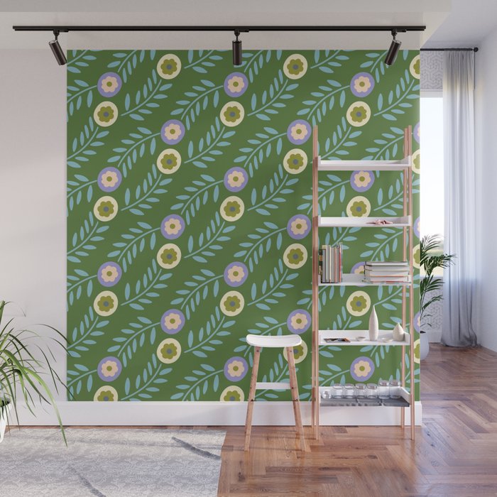 Flower Meadow  Wall Mural Gallery Image 1