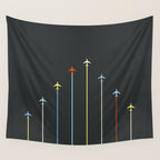 Retro Airplanes 06 Wall Tapestry Gallery Image 4