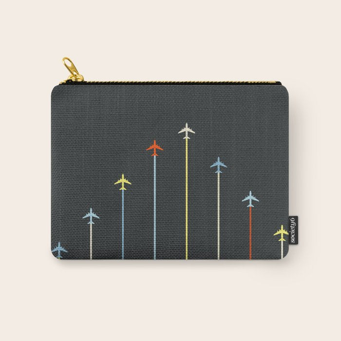 Retro Airplanes 06 Carry All Pouch Gallery Image 1