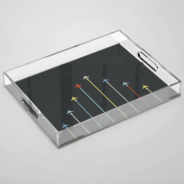 Retro Airplanes 06 Acrylic Tray Gallery Image 1