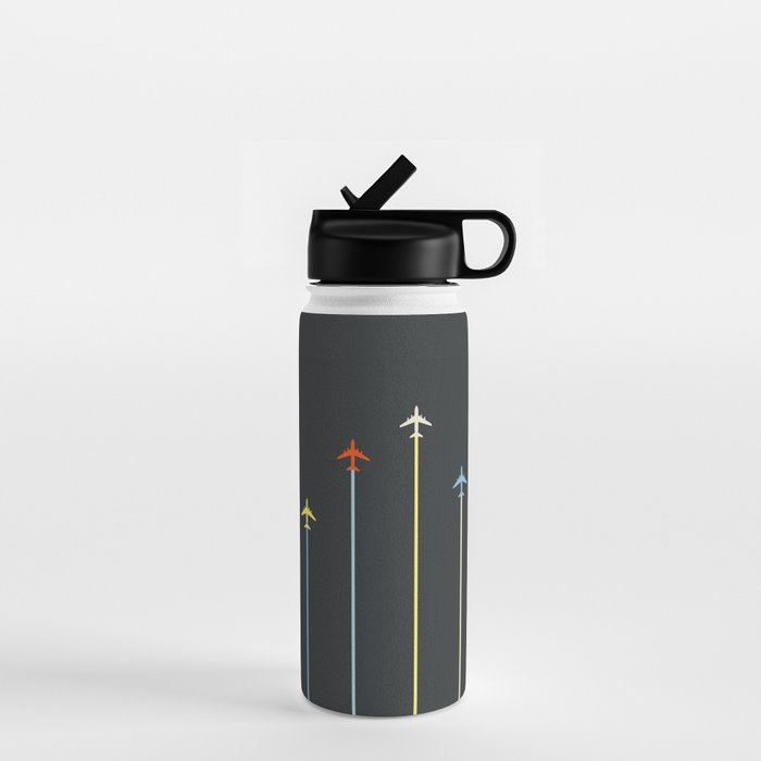 Retro Airplanes 06 Water Bottle Gallery Image 1
