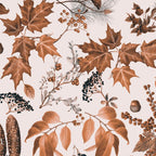 Autumn Mood Vintage Botanical Pattern Brown Coffee Mug Gallery Image 2