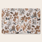 Autumn Mood Vintage Botanical Pattern Brown Cutting Board Gallery Image 1