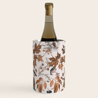 Autumn Mood Vintage Botanical Pattern Brown Wine Chiller Gallery Image 1