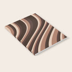 Wavy Stripes XLIX - Mocha Coffee Notebook Gallery Image 2