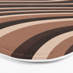 Wavy Stripes XLIX - Mocha Coffee Bath Mat Gallery Image 3