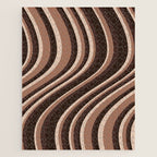 Wavy Stripes XLIX - Mocha Coffee Jigsaw Puzzle Gallery Image 1