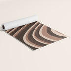 Wavy Stripes XLIX - Mocha Coffee Yoga Mat Gallery Image 2