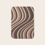 Wavy Stripes XLIX - Mocha Coffee Bath Mat Gallery Image 1
