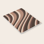 Wavy Stripes XLIX - Mocha Coffee Notebook Gallery Image 3