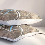 Blue Beach Bike In Holland Photo | Dutch Grass Dunes Summer Holiday Art Print | Europe Travel Photography Pillow Sham Gallery Image 3