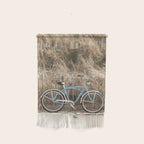 Blue Beach Bike In Holland Photo | Dutch Grass Dunes Summer Holiday Art Print | Europe Travel Photography Wall Hanging Gallery Image 1