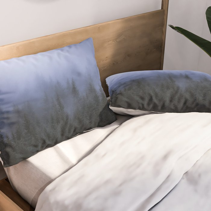 Foggy Forest Pillow Sham Gallery Image 2