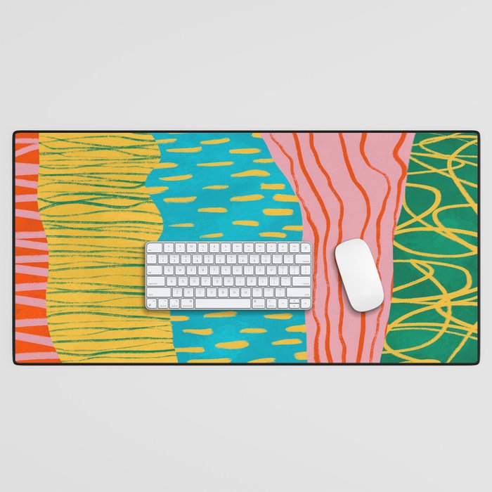 Pop Pattern Collage | PATTERN 10: The Retro Edition Desk Mat Gallery Image 1