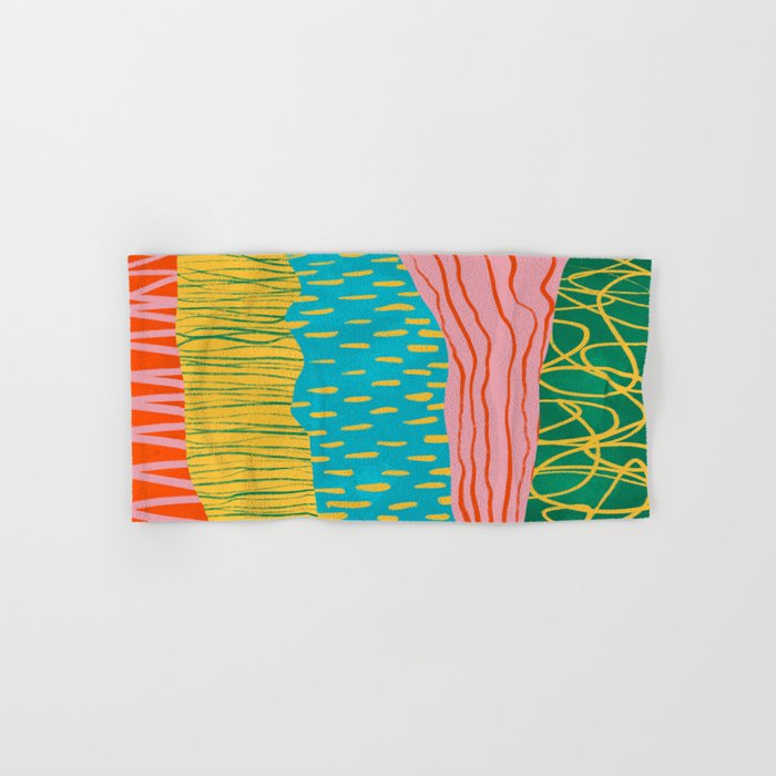 Pop Pattern Collage | PATTERN 10: The Retro Edition Bath Towel Gallery Image 1