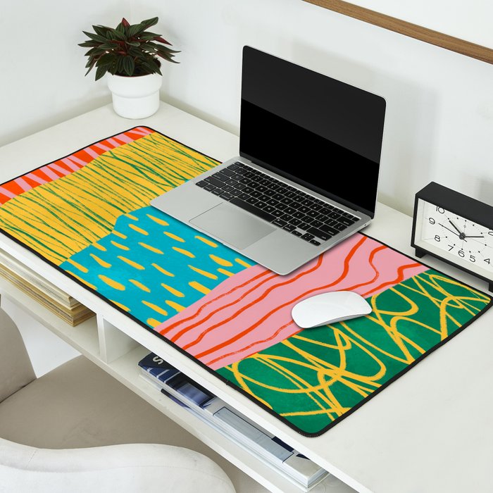 Pop Pattern Collage | PATTERN 10: The Retro Edition Desk Mat Gallery Image 2