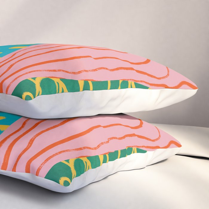 Pop Pattern Collage | PATTERN 10: The Retro Edition Pillow Sham Gallery Image 3