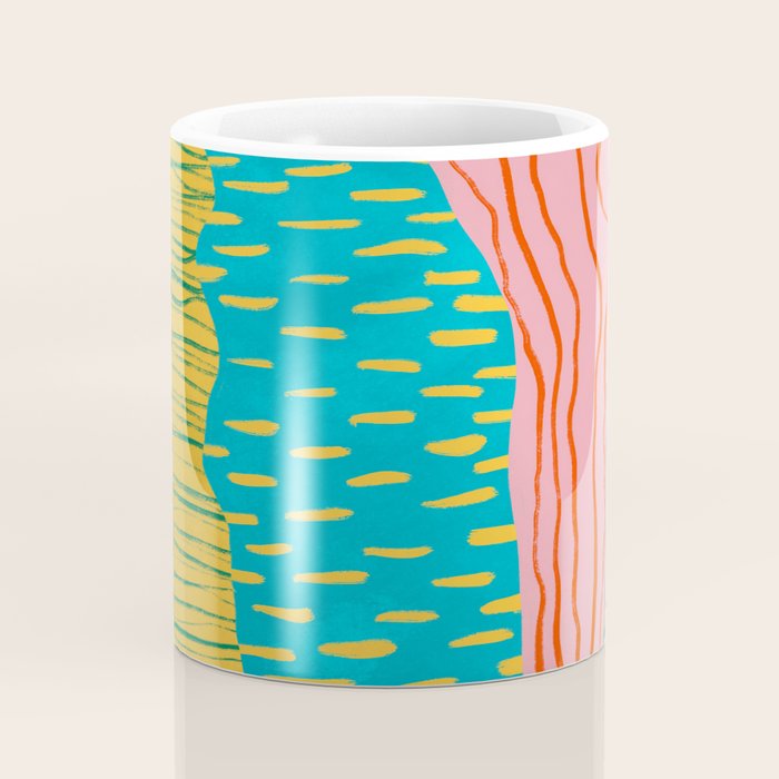 Pop Pattern Collage | PATTERN 10: The Retro Edition Coffee Mug Gallery Image 4