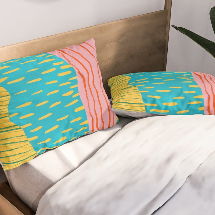 Pop Pattern Collage | PATTERN 10: The Retro Edition Pillow Sham Gallery Image 2