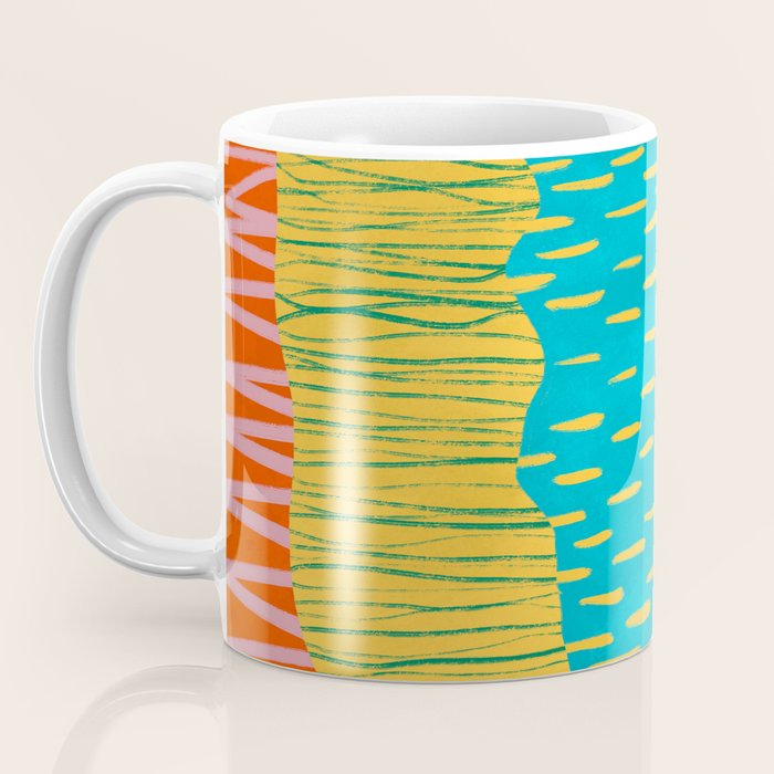 Pop Pattern Collage | PATTERN 10: The Retro Edition Coffee Mug Gallery Image 3