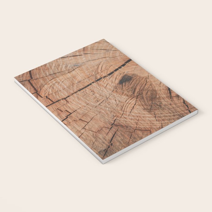 Tree Rings Rustic Cabin Lodge Raw Wood Notebook Gallery Image 3