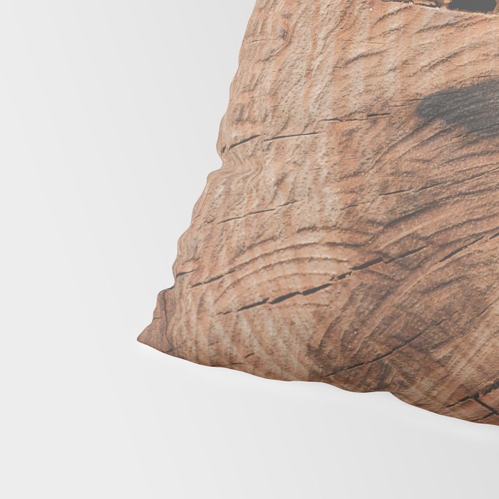 Tree Rings Rustic Cabin Lodge Raw Wood Pillow Sham Gallery Image 4