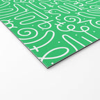 Colorful abstract fun line doodle art pattern Welcome Mat Gallery Image 2
