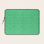 Colorful abstract fun line doodle art pattern Laptop Sleeve Gallery Image 1