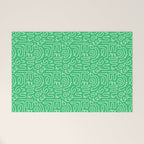 Colorful abstract fun line doodle art pattern Welcome Mat Gallery Image 1