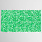 Colorful abstract fun line doodle art pattern Tablecloth Gallery Image 2