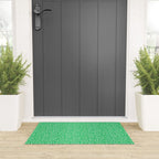 Colorful abstract fun line doodle art pattern Welcome Mat Gallery Image 3