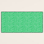 Colorful abstract fun line doodle art pattern Desk Mat Gallery Image 3