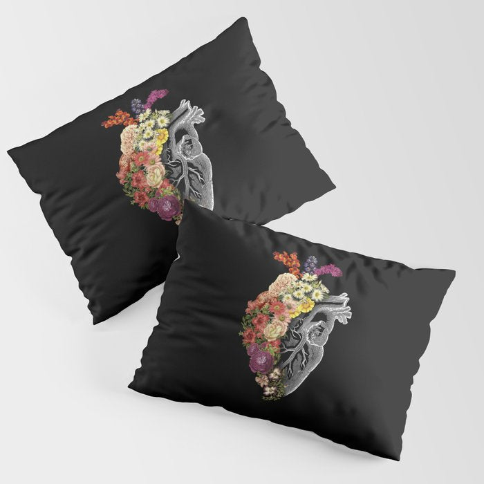Flower Heart Spring Pillow Sham Gallery Image 1