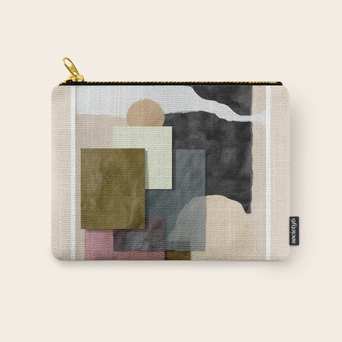 Soft Geometry II Carry All Pouch Gallery Image 1