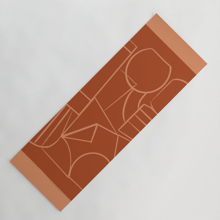 Abstract Line Shapes Yoga Mat Gallery Image 1