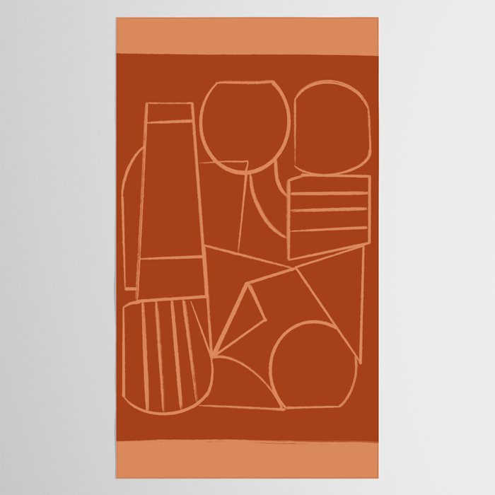 Abstract Line Shapes Tablecloth Gallery Image 2
