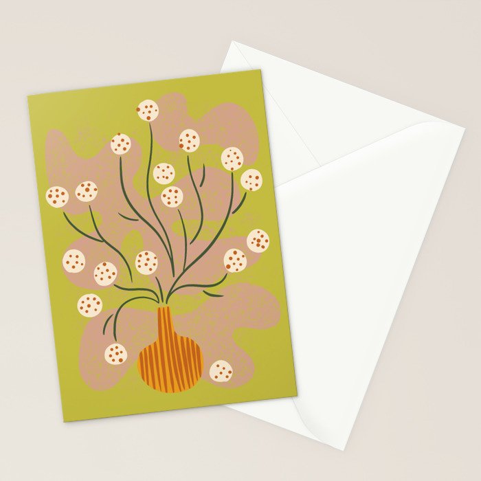 Round Flower Still Life Stationery Card Gallery Image 2