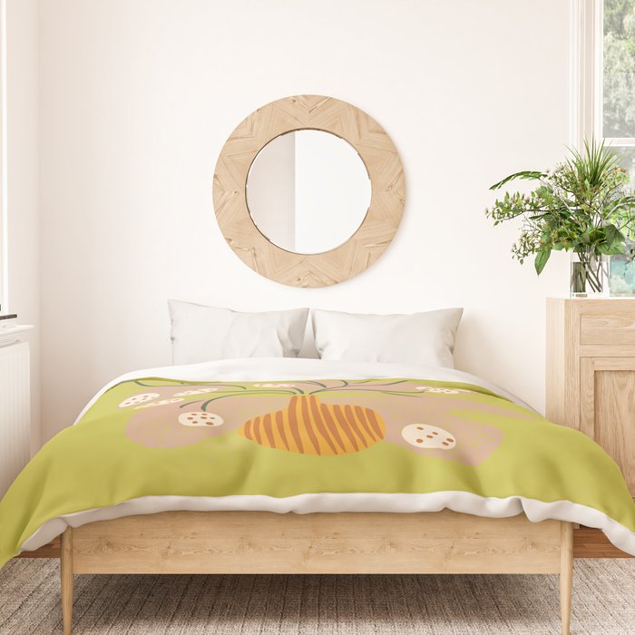 Round Flower Still Life Duvet Cover Gallery Image 3