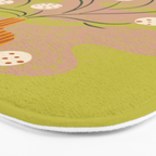 Round Flower Still Life Bath Mat Gallery Image 3